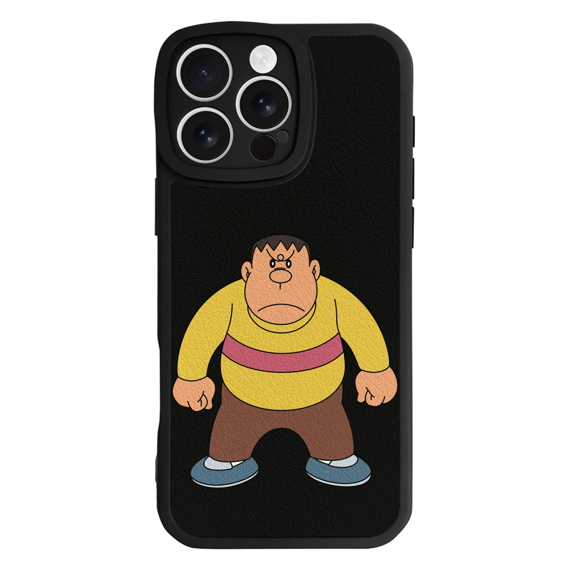 （画像用） ドラえもん 剛田武 Doraemon Gouta Takeshi 【iPhone 16シリーズ対応】シリコンスマホケース（レザー調） 材質：シリコン